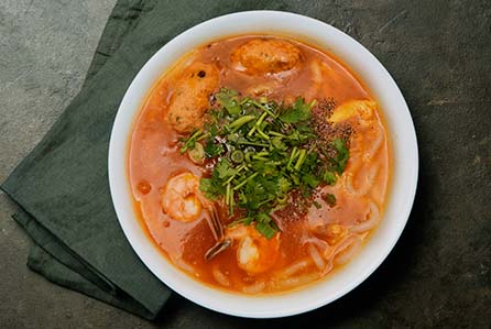 Thick Rice Noodle Soup